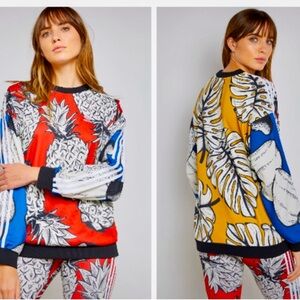 Adidas X Farm Rio Women’s Pineapple Boyfriend Sweatshirt size medium